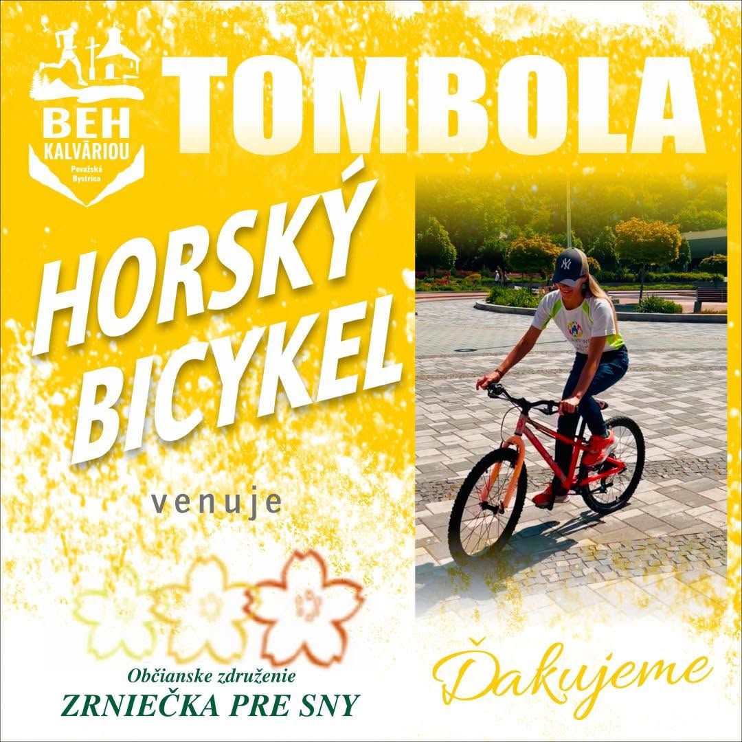 OZ Zrniečka pre sny darujú aj tento rok bicykel do tomboly detskej kategórie v BEHU KALVÁRIOU 2026